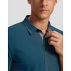 image:imageMens Golf Polo Shirts Dry Fit Moisture Wicking Performance Short Sleeve  Regular Fit 3 Button Collared Shirts Sun Protection Lightweight Breathable Pique Fabric Athletic Work Smart Casual PoloAreflecting Pond