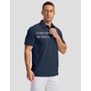 image:imageMens Golf Polo Shirts Dry Fit Moisture Wicking Performance Short Sleeve  Regular Fit 3 Button Collared Shirts Sun Protection Lightweight Breathable Pique Fabric Athletic Work Smart Casual PoloNavy Flower