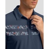 image:imageMens Golf Polo Shirts Dry Fit Moisture Wicking Performance Short Sleeve  Regular Fit 3 Button Collared Shirts Sun Protection Lightweight Breathable Pique Fabric Athletic Work Smart Casual PoloNavy Flower
