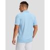 image:imageMens Golf Polo Shirts Dry Fit Moisture Wicking Performance Short Sleeve  Regular Fit 3 Button Collared Shirts Sun Protection Lightweight Breathable Pique Fabric Athletic Work Smart Casual PoloLight Blue Stripes