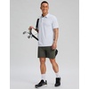 image:imageMens Golf Polo Shirts Dry Fit Moisture Wicking Performance Short Sleeve  Regular Fit 3 Button Collared Shirts Sun Protection Lightweight Breathable Pique Fabric Athletic Work Smart Casual PoloAwhite