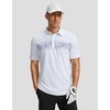 image:imageMens Golf Polo Shirts Dry Fit Moisture Wicking Performance Short Sleeve  Regular Fit 3 Button Collared Shirts Sun Protection Lightweight Breathable Pique Fabric Athletic Work Smart Casual PoloBwhite Leaves
