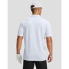 image:imageMens Golf Polo Shirts Dry Fit Moisture Wicking Performance Short Sleeve  Regular Fit 3 Button Collared Shirts Sun Protection Lightweight Breathable Pique Fabric Athletic Work Smart Casual PoloBwhite Leaves