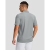 image:imageMens Golf Polo Shirts Dry Fit Moisture Wicking Performance Short Sleeve  Regular Fit 3 Button Collared Shirts Sun Protection Lightweight Breathable Pique Fabric Athletic Work Smart Casual PoloAgrey