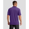 image:imageMens Golf Polo Shirts Dry Fit Moisture Wicking Performance Short Sleeve  Regular Fit 3 Button Collared Shirts Sun Protection Lightweight Breathable Pique Fabric Athletic Work Smart Casual PoloApurple
