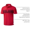 image:imageMens Golf Polo Shirts Dry Fit Moisture Wicking Performance Short Sleeve  Regular Fit 3 Button Collared Shirts Sun Protection Lightweight Breathable Pique Fabric Athletic Work Smart Casual PoloBred Stripe