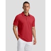 image:imageMens Golf Polo Shirts Dry Fit Moisture Wicking Performance Short Sleeve  Regular Fit 3 Button Collared Shirts Sun Protection Lightweight Breathable Pique Fabric Athletic Work Smart Casual PoloAdark Red