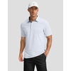 image:imageMens Golf Polo Shirts Dry Fit Moisture Wicking Performance Short Sleeve  Regular Fit 3 Button Collared Shirts Sun Protection Lightweight Breathable Pique Fabric Athletic Work Smart Casual PoloAwhite