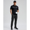 image:imageMens Golf Polo Shirts Dry Fit Moisture Wicking Performance Short Sleeve  Regular Fit 3 Button Collared Shirts Sun Protection Lightweight Breathable Pique Fabric Athletic Work Smart Casual PoloBblack Parallelogram