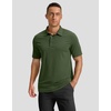 image:imageMens Golf Polo Shirts Dry Fit Moisture Wicking Performance Short Sleeve  Regular Fit 3 Button Collared Shirts Sun Protection Lightweight Breathable Pique Fabric Athletic Work Smart Casual PoloAdark Green