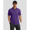 image:imageMens Golf Polo Shirts Dry Fit Moisture Wicking Performance Short Sleeve  Regular Fit 3 Button Collared Shirts Sun Protection Lightweight Breathable Pique Fabric Athletic Work Smart Casual PoloApurple
