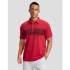 image:imageMens Golf Polo Shirts Dry Fit Moisture Wicking Performance Short Sleeve  Regular Fit 3 Button Collared Shirts Sun Protection Lightweight Breathable Pique Fabric Athletic Work Smart Casual PoloBred Stripe