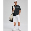 image:imageMens Golf Polo Shirts Dry Fit Moisture Wicking Performance Short Sleeve  Regular Fit 3 Button Collared Shirts Sun Protection Lightweight Breathable Pique Fabric Athletic Work Smart Casual PoloBlack Galaxy