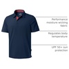 image:imageMens Golf Polo Shirts Dry Fit Moisture Wicking Performance Short Sleeve  Regular Fit 3 Button Collared Shirts Sun Protection Lightweight Breathable Pique Fabric Athletic Work Smart Casual PoloAnavy