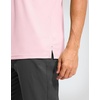 image:imageMens Golf Shirt Grid Lightweight Short Sleeve Dry Fit Collared Polo Shirts  Moisture Wicking BreathablePerformance Athletic Polo Shirts for MenLight Pink