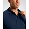 image:imageMens Golf Shirt Grid Lightweight Short Sleeve Dry Fit Collared Polo Shirts  Moisture Wicking BreathablePerformance Athletic Polo Shirts for MenNavy Blue