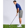 image:imageMens Golf Shirt Grid Lightweight Short Sleeve Dry Fit Collared Polo Shirts  Moisture Wicking BreathablePerformance Athletic Polo Shirts for MenRoyal Blue