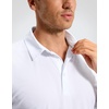image:imageMens Golf Shirt Grid Lightweight Short Sleeve Dry Fit Collared Polo Shirts  Moisture Wicking BreathablePerformance Athletic Polo Shirts for MenWhite