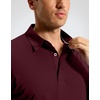 image:imageMens Golf Shirt Grid Lightweight Short Sleeve Dry Fit Collared Polo Shirts  Moisture Wicking BreathablePerformance Athletic Polo Shirts for MenWine Red