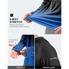 image:imageMens Sun Protection Hoodie Shirts Long Sleeve UPF 50 Swim Shirts  Fishing Rash Guard Quick Dry Breathable Lightweight Moisturewicking Thumbhole Cuffs Hooded Reflective Design HikingGradient Black Blue