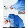 image:imageMens Sun Protection Hoodie Shirts Long Sleeve UPF 50 Swim Shirts  Fishing Rash Guard Quick Dry Breathable Lightweight Moisturewicking Thumbhole Cuffs Hooded Reflective Design HikingGradient Blue White