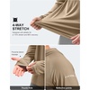 image:imageMens Sun Protection Hoodie Shirts Long Sleeve UPF 50 Swim Shirts  Fishing Rash Guard Quick Dry Breathable Lightweight Moisturewicking Thumbhole Cuffs Hooded Reflective Design HikingKhaki