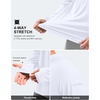 image:imageMens Sun Protection Hoodie Shirts Long Sleeve UPF 50 Swim Shirts  Fishing Rash Guard Quick Dry Breathable Lightweight Moisturewicking Thumbhole Cuffs Hooded Reflective Design HikingWhite
