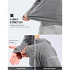 image:imageMens Sun Protection Hoodie Shirts Long Sleeve UPF 50 Swim Shirts  Fishing Rash Guard Quick Dry Breathable Lightweight Moisturewicking Thumbhole Cuffs Hooded Reflective Design HikingHeather Dusty White