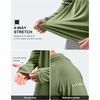 image:imageMens Sun Protection Hoodie Shirts Long Sleeve UPF 50 Swim Shirts  Fishing Rash Guard Quick Dry Breathable Lightweight Moisturewicking Thumbhole Cuffs Hooded Reflective Design HikingOlive