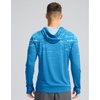 image:imageMens Sun Protection Shirts UPF 50 Long Sleeve Hoodie with 2 Pockets  UV SPF Lightweight Fishing Hiking Rash Guard Breathable Cool ShirtBlue Fish