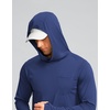 image:imageMens Sun Protection Shirts UPF 50 Long Sleeve Hoodie with 2 Pockets  UV SPF Lightweight Fishing Hiking Rash Guard Breathable Cool ShirtDark Blue