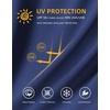 image:imageMens Sun Protection Shirts UPF 50 Long Sleeve Hoodie with 2 Pockets  UV SPF Lightweight Fishing Hiking Rash Guard Breathable Cool ShirtDark Blue