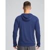 image:imageMens Sun Protection Shirts UPF 50 Long Sleeve Hoodie with 2 Pockets  UV SPF Lightweight Fishing Hiking Rash Guard Breathable Cool ShirtDark Blue