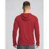 image:imageMens Sun Protection Shirts UPF 50 Long Sleeve Hoodie with 2 Pockets  UV SPF Lightweight Fishing Hiking Rash Guard Breathable Cool ShirtDark Red