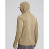image:imageMens Sun Protection Shirts UPF 50 Long Sleeve Hoodie with 2 Pockets  UV SPF Lightweight Fishing Hiking Rash Guard Breathable Cool ShirtKhaki