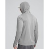 image:imageMens Sun Protection Shirts UPF 50 Long Sleeve Hoodie with 2 Pockets  UV SPF Lightweight Fishing Hiking Rash Guard Breathable Cool ShirtLight Grey