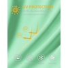 image:imageMens Sun Protection Shirts UPF 50 Long Sleeve Hoodie with 2 Pockets  UV SPF Lightweight Fishing Hiking Rash Guard Breathable Cool ShirtMint Green