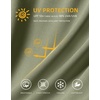 image:imageMens Sun Protection Shirts UPF 50 Long Sleeve Hoodie with 2 Pockets  UV SPF Lightweight Fishing Hiking Rash Guard Breathable Cool ShirtOlive