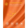 image:imageMens Sun Protection Shirts UPF 50 Long Sleeve Hoodie with 2 Pockets  UV SPF Lightweight Fishing Hiking Rash Guard Breathable Cool ShirtOrange