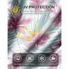 image:imageMens Sun Protection Shirts UPF 50 Long Sleeve Hoodie with 2 Pockets  UV SPF Lightweight Fishing Hiking Rash Guard Breathable Cool ShirtPink Coconut Tree