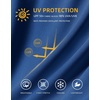 image:imageMens Sun Protection Shirts UPF 50 Long Sleeve Hoodie with 2 Pockets  UV SPF Lightweight Fishing Hiking Rash Guard Breathable Cool ShirtRoyal Blue
