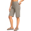 image:imageG Gradual Bermuda Shorts for Women with Pockets 12 Knee Length Womens High Waisted Stretch Long Shorts Walking CasualDark KhakiL