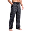 image:imageG Gradual Mens Yoga Sweatpants Soft Lounge Casual Pants Open Bottom Stretchy Athletic Sweat Pants with PocketsBlack Camo