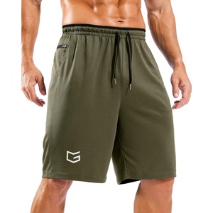 image:imageG Gradual Mens Long Basketball Shorts with Zipper Pocket 911 Quick Dry Gym Shorts Lightweight Athletic Shorts for MenDark Olive