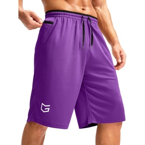 image:imageG Gradual Mens Long Basketball Shorts with Zipper Pocket 911 Quick Dry Gym Shorts Lightweight Athletic Shorts for MenPurple