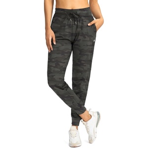 image:imageG Gradual Womens Joggers with Zipper Pockets High Waisted Jogger Pants  Tapered Sweatpants 4 Pockets Soft Stretch Lightweight Wash Well Workout Athletic Running Casual WalkingGreen Camo