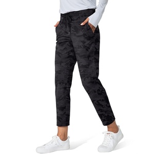 image:imageG Gradual Womens Pants with Deep Pockets 78 Stretch Ankle Sweatpants  Golf Athletic Travel Lounge Business Casual Butter Soft 4way Stretch Wash and Dry Well Flattering LightweightBlack Camo