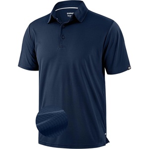 image:imageMens Golf Shirt Grid Lightweight Short Sleeve Dry Fit Collared Polo Shirts  Moisture Wicking BreathablePerformance Athletic Polo Shirts for MenNavy Blue